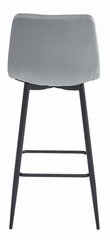 4-ių kėdžių komplektas Leobert Arceto, pilkas/juodas kaina ir informacija | Virtuvės ir valgomojo kėdės | pigu.lt
