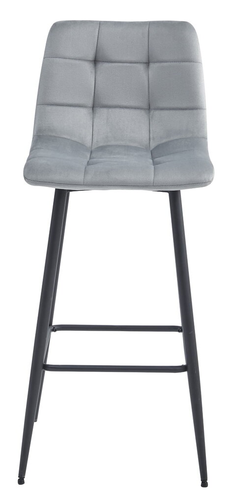 3-ių kėdžių komplektas Leobert Arceto, pilkas/juodas kaina ir informacija | Virtuvės ir valgomojo kėdės | pigu.lt