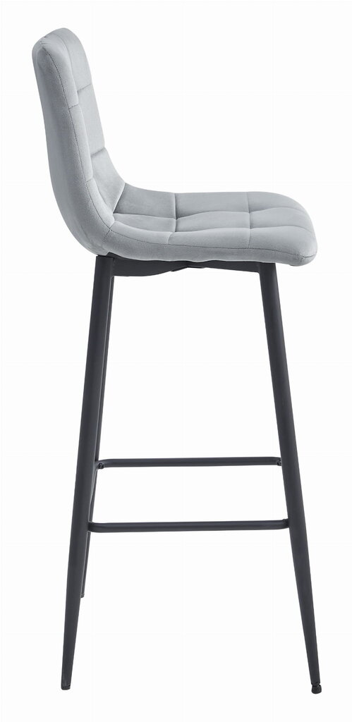 3-ių kėdžių komplektas Leobert Arceto, pilkas/juodas kaina ir informacija | Virtuvės ir valgomojo kėdės | pigu.lt