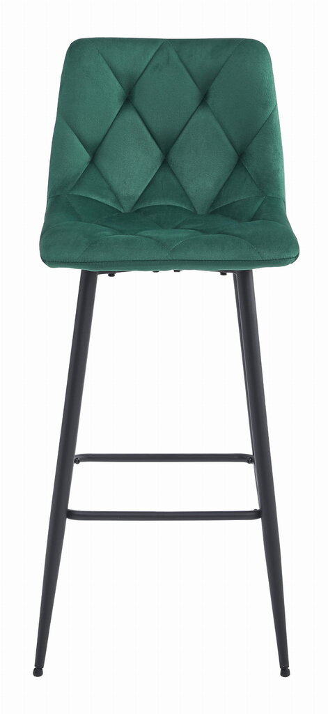 4-ių kėdžių komplektas Leobert Nado, žalias/juodas kaina ir informacija | Virtuvės ir valgomojo kėdės | pigu.lt