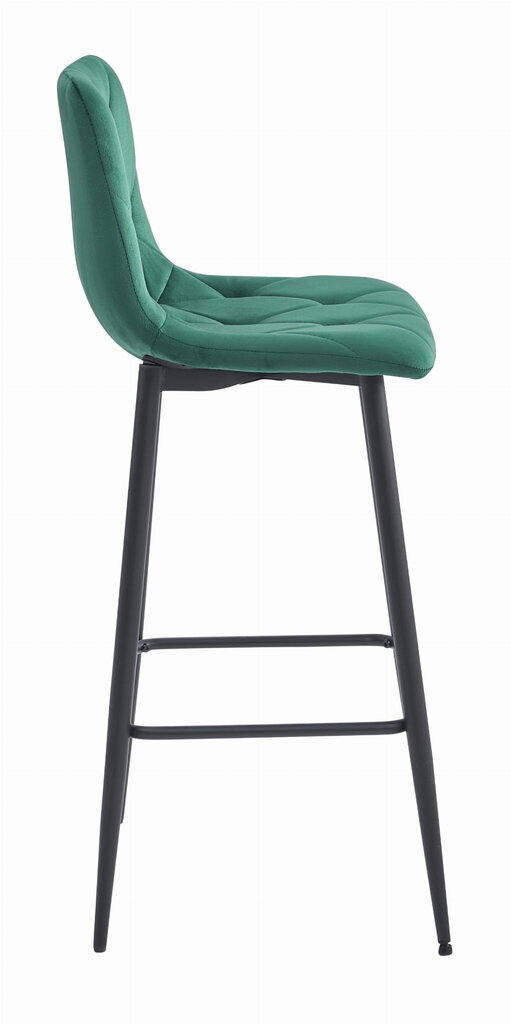 4-ių kėdžių komplektas Leobert Nado, žalias/juodas kaina ir informacija | Virtuvės ir valgomojo kėdės | pigu.lt