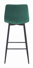 3-ių kėdžių komplektas Leobert Nado, žalias/juodas kaina ir informacija | Virtuvės ir valgomojo kėdės | pigu.lt