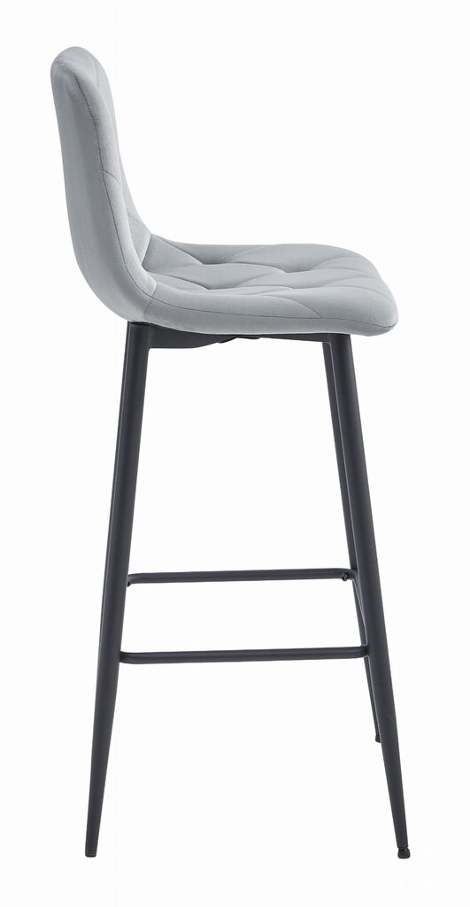 2-ių kėdžių komplektas Leobert Nado, pilkas/juodas цена и информация | Virtuvės ir valgomojo kėdės | pigu.lt