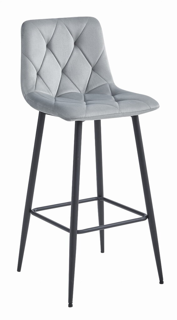 2-ių kėdžių komplektas Leobert Nado, pilkas/juodas цена и информация | Virtuvės ir valgomojo kėdės | pigu.lt