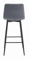 2-ių kėdžių komplektas Leobert Nado, pilkas/juodas kaina ir informacija | Virtuvės ir valgomojo kėdės | pigu.lt