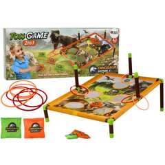 Veiksmo žaidimas Lean Toys Toss Game 2in1 Dinosaur World kaina ir informacija | Žaislai berniukams | pigu.lt