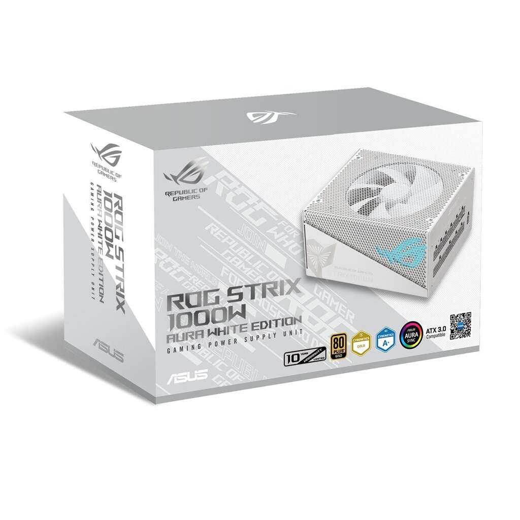 Asus ROG Strix 1000G Aura White Edition kaina ir informacija | Maitinimo šaltiniai (PSU) | pigu.lt