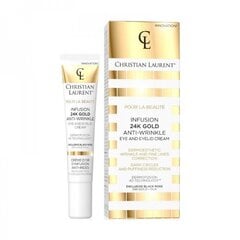 Christian Laurent Infusion 24-K Gold pretgrumbu krēms ādai ap acīm 20ml цена и информация | Сыворотки, кремы для век | pigu.lt