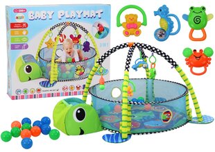 Игровой коврик для малышей 3 в 1 Черепаха цена и информация | Игрушки для малышей | pigu.lt