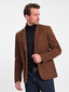 Švarkas vyrams Ombre Clothing 124313-7, rudas kaina ir informacija | Vyriški švarkai | pigu.lt