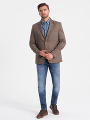 Мужская повседневная куртка в клетку Gentle Check — коричневый v1 om-blzb-0116 124312-7 цена и информация | Мужские пиджаки | pigu.lt