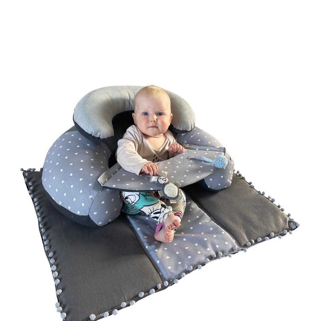 Funkcinė pagalvė su žaidimų kilimėliu Sėdinukas Hearts kaina ir informacija | Lavinimo kilimėliai | pigu.lt