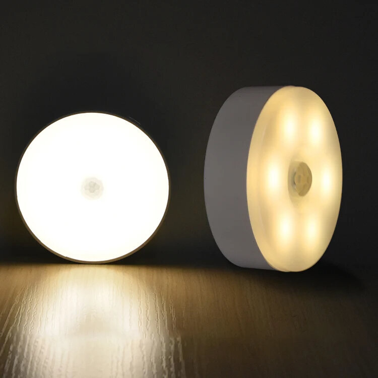LED šviestuvas su judesio davikliu, 0.6W, šilta, šalta spalva kaina ir informacija | Įmontuojami šviestuvai, LED panelės | pigu.lt