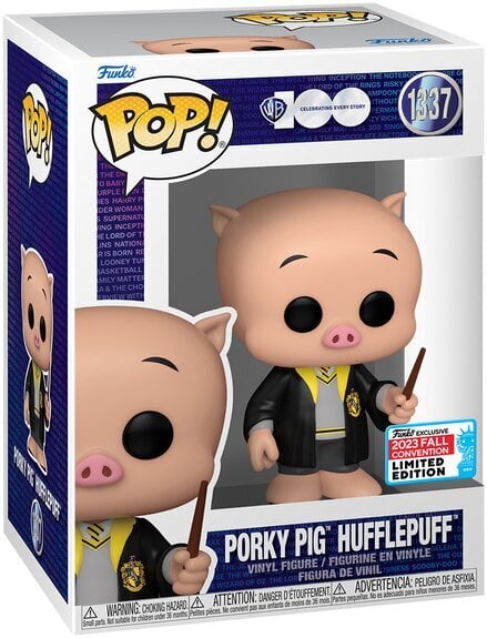 Funko POP! Porky Pig Hufflepuff exclusive kaina ir informacija | Žaidėjų atributika | pigu.lt