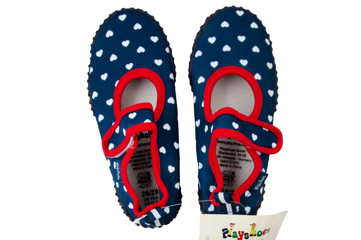 Šlepetės mergaitėms Playshoes, mėlyni цена и информация | Šlepetės, kambario avalynė vaikams | pigu.lt
