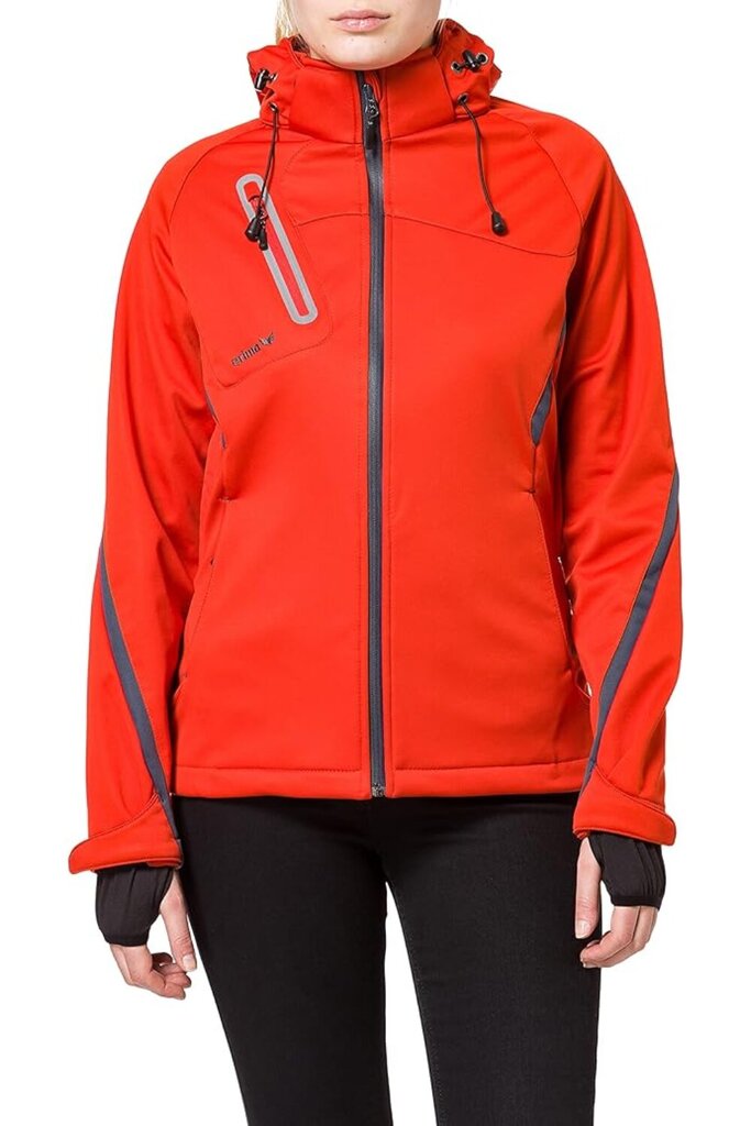 Striukė moterims Softshell Erima 906404, raudona kaina ir informacija | Striukės moterims | pigu.lt