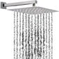 Sieninė lietaus dušo galvutė Acefy, 30x30cm, sidabrinė цена и информация | Dušo komplektai ir panelės | pigu.lt