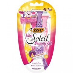 Бритвенный набор для женщин Bic Miss Soleil Beauty Kit, 4 шт цена и информация | Косметика и средства для бритья | pigu.lt