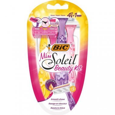 Vienkartiniai skustuvai Bic Miss Soleil Beauty Kit, 4 vnt. kaina ir informacija | Skutimosi priemonės ir kosmetika | pigu.lt