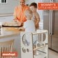 Virtuvės bokštelis Montepi Kamuolys, baltas kaina ir informacija | Vaikiškos kėdutės ir staliukai | pigu.lt