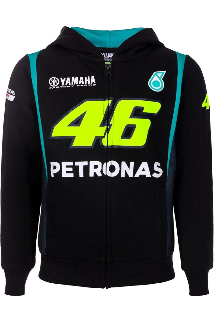Džemperis berniukams Valentino Rossi Petronas VR46 PVKFL415004, juodas цена и информация | Megztiniai, bluzonai, švarkai kūdikiams | pigu.lt