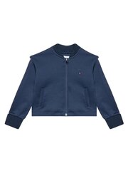 Tommy Hilfiger džemperis vaikams Varsity Track Zip KG0KG06518C87, mėlynas цена и информация | Свитеры, жилетки, пиджаки для девочек | pigu.lt