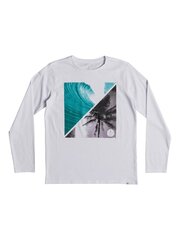 Marškinėliai berniukams Quiksilver Colourful Night EQBZT03808 WBB0, balti цена и информация | Рубашки для мальчиков | pigu.lt