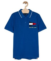 Marškinėliai berniukams Tommy Hilfiger KB0KB05659 C5D, mėlyni цена и информация | Рубашки для мальчиков | pigu.lt