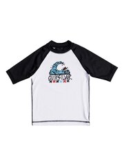 Marškinėliai berniukams Quiksilver Bubble Dream EQKWR03024 XWWK, balti/juodi цена и информация | Рубашка для мальчиков | pigu.lt