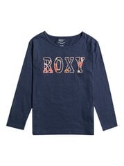 Marškinėliai mergaitėms Roxy The One ERGZT03809, mėlyni kaina ir informacija | Marškinėliai mergaitėms | pigu.lt