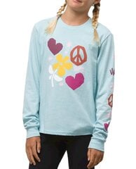 Marškinėliai vaikams Vans Clipping VN0A5LB3YXG, mėlyni цена и информация | Рубашки для девочек | pigu.lt