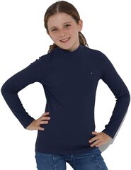 Tommy Hilfiger marškinėliai mergaitėms, mėlyni цена и информация | Рубашки для девочек | pigu.lt