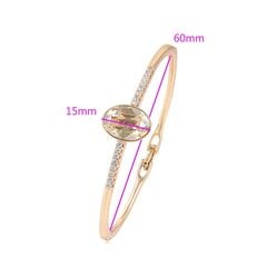 Роскошный позолоченный браслет с кристаллами Swarovski цена и информация | Женский браслет | pigu.lt