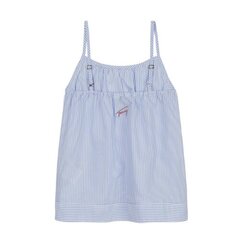 Рубашка для девочки TOMMY HILFIGER Tommy Stripe Logo Tee Shimmering 540125255, синяя цена и информация | Рубашки для девочек | pigu.lt