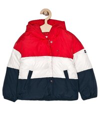 Tommy Hilfiger striukė vaikams KG0KG03820, raudona цена и информация | Куртки, пальто для девочек | pigu.lt