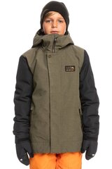 Slidinėjimo striukė berniukams Quiksilver Ridge EQBTJ03165 CRE0, žalia/juoda цена и информация | Куртка для мальчика | pigu.lt