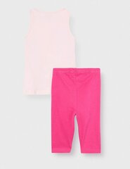 Marškinėlių ir kelnių komplektas mergaitėms Lina Pink 3446630462134, rožinis цена и информация | Брюки для девочки, бирюзовые | pigu.lt