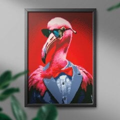 Deimantinė mozaika 5D Diamond Painting Oh Art! Flamingo advokatas, 40x50 cm kaina ir informacija | Deimantinės mozaikos | pigu.lt