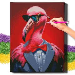 Deimantinė mozaika 5D Diamond Painting Oh Art! Flamingo advokatas, 40x50 cm kaina ir informacija | Deimantinės mozaikos | pigu.lt