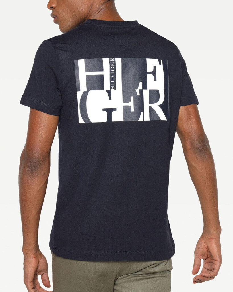 Tommy Hilfiger marškinėliai vyrams, mėlyni цена и информация | Vyriški marškinėliai | pigu.lt