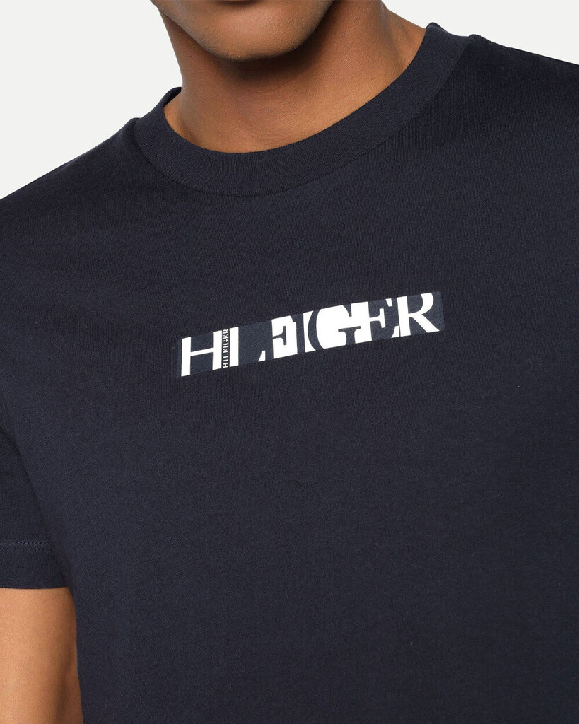 Tommy Hilfiger marškinėliai vyrams, mėlyni цена и информация | Vyriški marškinėliai | pigu.lt
