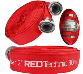 Juostinė priešgaisrinė žarna nešvariam vandeniui Red Technic RTWS0068, 30 m цена и информация | Оборудование для полива | pigu.lt