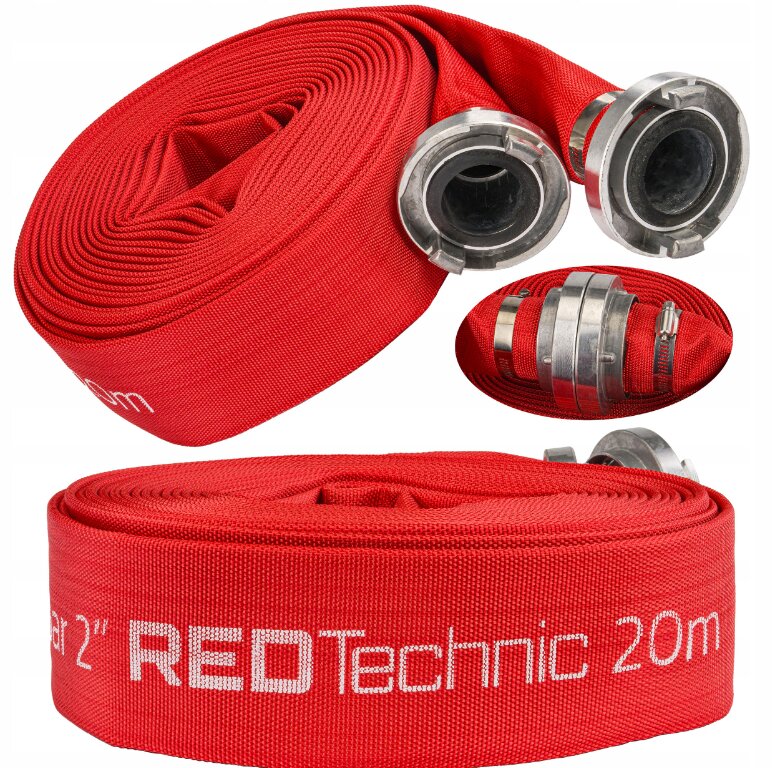 Juostinė priešgaisrinė žarna nešvariam vandeniui Red Technic RTWS0067, 20 m kaina ir informacija | Laistymo įranga, purkštuvai | pigu.lt