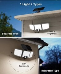 Солнечные лампы Lepro с датчиком движения цена и информация | Уличные светильники | pigu.lt