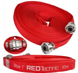 Juostinė priešgaisrinė žarna nešvariam vandeniui Red Technic RTWS0068, 30 m kaina ir informacija | Laistymo įranga, purkštuvai | pigu.lt
