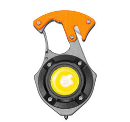 Мини-фонарик светодиодный брелок W5143 Type C с 2 отвертками, оранжевый цена и информация | Фонарики, прожекторы | pigu.lt