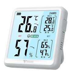 Цифровой комнатный термометр с гигрометром цена и информация | Метеорологические станции, термометры | pigu.lt