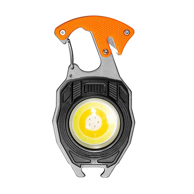 Mini žibintuvėlis Led raktų pakabukas W5147 Type C su 2 atsuktuvo antgaliais oranžinės spalvos цена и информация | Žibintuvėliai, prožektoriai | pigu.lt