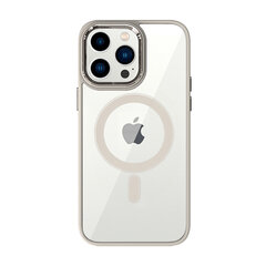 Магнитный прозрачный чехол Tel Protect для iPhone 15 Plus, титановый цена и информация | Чехлы для телефонов | pigu.lt