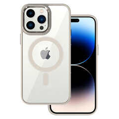 Магнитный прозрачный чехол Tel Protect для iPhone 14 Pro Max, титановый цена и информация | Чехлы для телефонов | pigu.lt